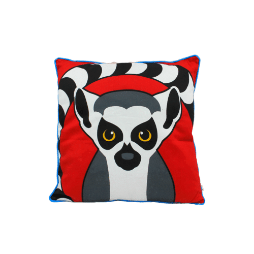 La Tanière, zoo, refuge, parc animalier, cadeau, déco, coussin, chambre, enfant, salon, pop, Madagascar, lémurien