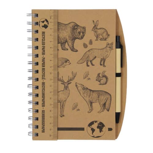 La Tanière, zoo, refuge, parc animalier, cadeau, carnet, notes, stylo, écriture, papeterie, faune sauvage, Europe, ours, loup, renard, hérisson