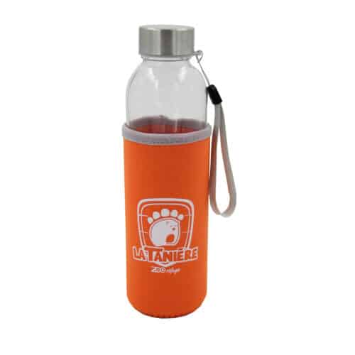 La Tanière, zoo, refuge, parc animalier, cadeau, gourde, réutilisable, verre, solide, pique nique, design, écologique