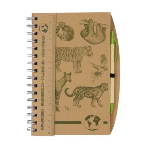 La Tanière, zoo, refuge, parc animalier, cadeau, carnet, notes, stylo, écriture, papeterie, faune sauvage, exotique, tigre, léopard, paresseux, lémurien, ara, okapi