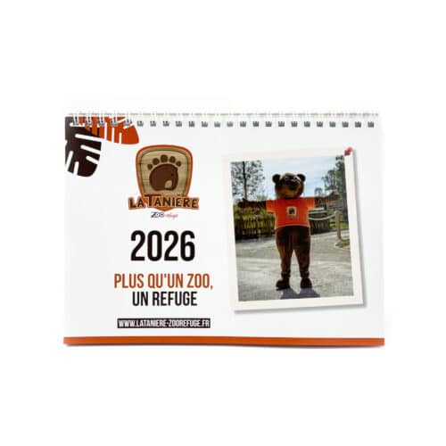 La Tanière, zoo, refuge, parc animalier, Chartres, Eure et Loir, cadeau, maison, calendrier, souvenir, animaux, nature