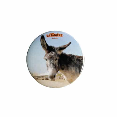 La Tanière, zoo, refuge, parc animalier, animaux, cadeau, homme, femme, enfant, bébé, noël, anniversaire, éthique, souvenir, badge