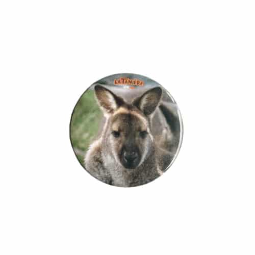 La Tanière, zoo, refuge, parc animalier, animaux, cadeau, homme, femme, enfant, bébé, noël, anniversaire, éthique, souvenir, badge