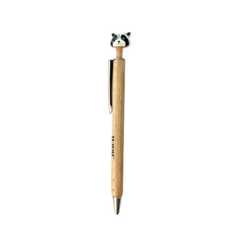 La Tanière, zoo, refuge, parc animalier, cadeau, stylo, écriture, papeterie, rentrée des classes, raton laveur, porcelaine, artisanat